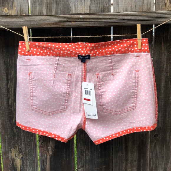 NWT - Splendid - Polka Dot Shorts - Size 4 - Picture 4 of 7